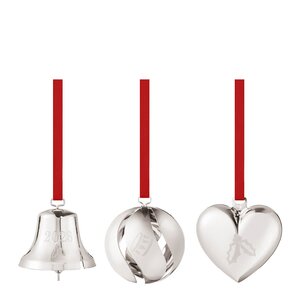 Georg Jensen 2026 ornamentsett 25,2 cm 3 stk sølv