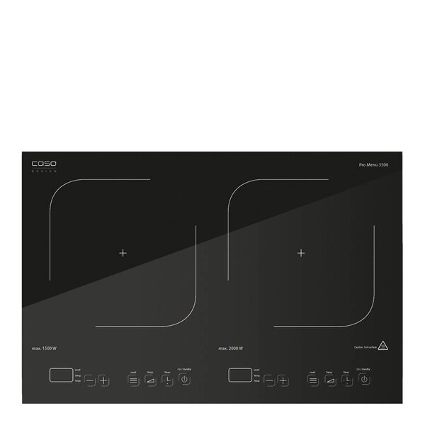 Caso Pro Menu 3500 dobbel induksjonsplate 36x54,5 svart