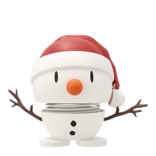 Hoptimist – Soft santa snowman liten hvit