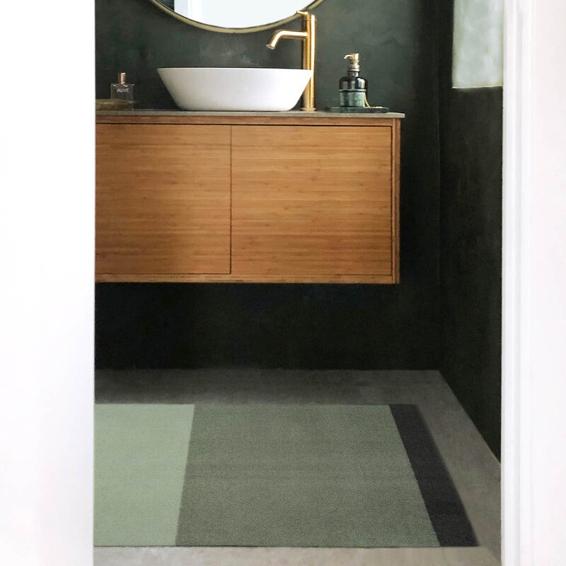 Tica Copenhagen Stripes horisontal gulvmatte 120x67 cm green