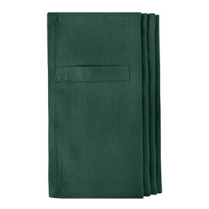 The Organic Company Serviett i bomull 20x20 cm 4 stk dark green