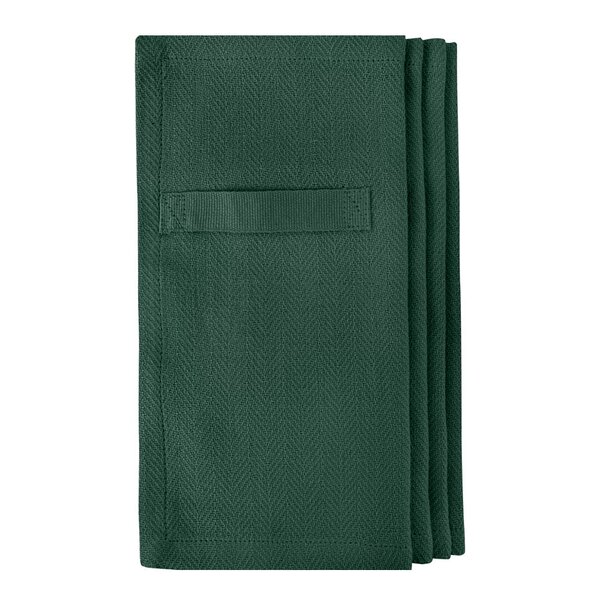The Organic Company Serviett i bomull 20x20 cm 4 stk dark green