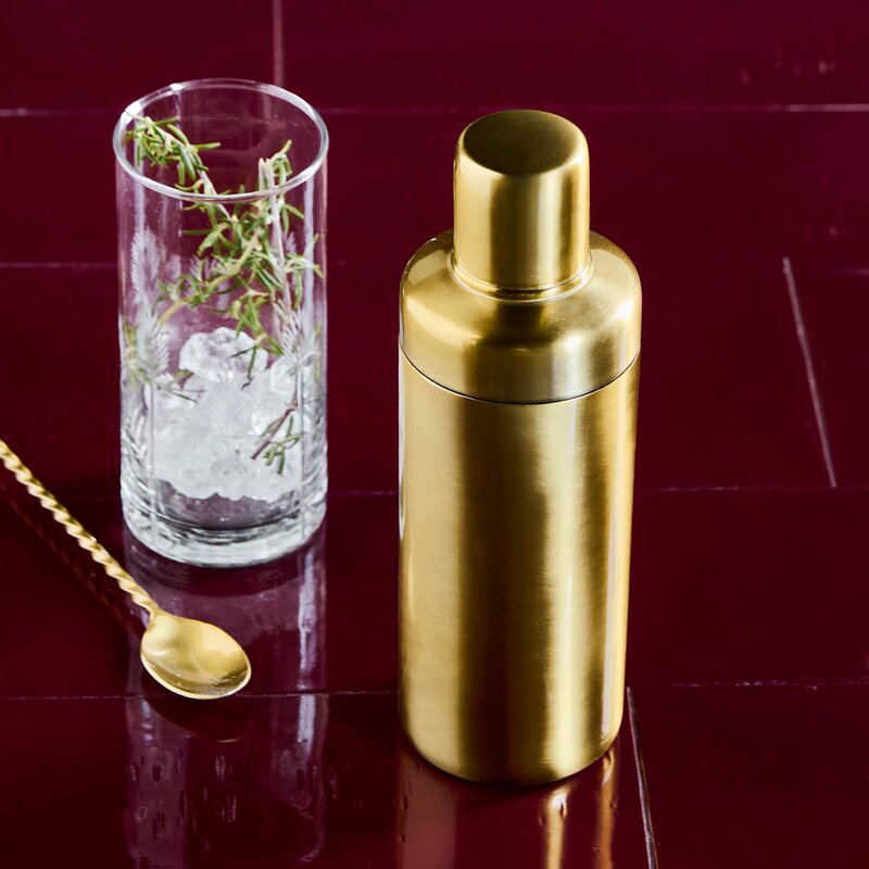 House Doctor Kett shaker 22x7 cm messing