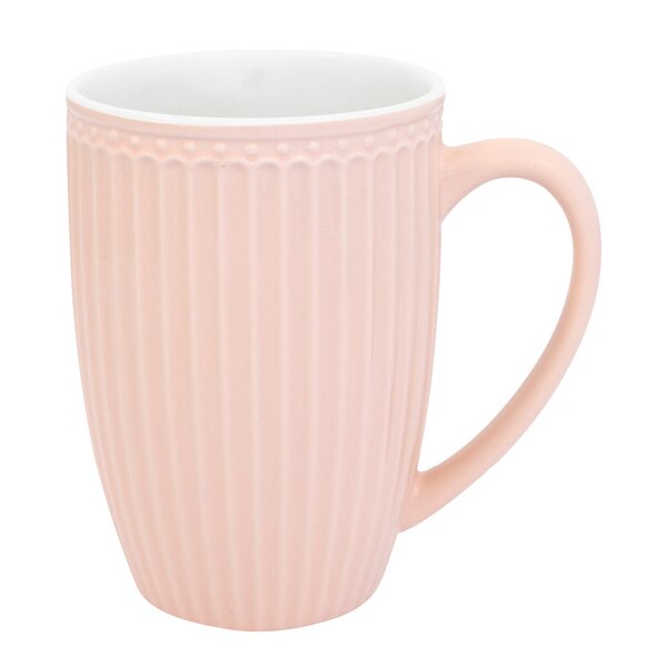 GreenGate Everyday Alice høyt krus 40 cl pale pink