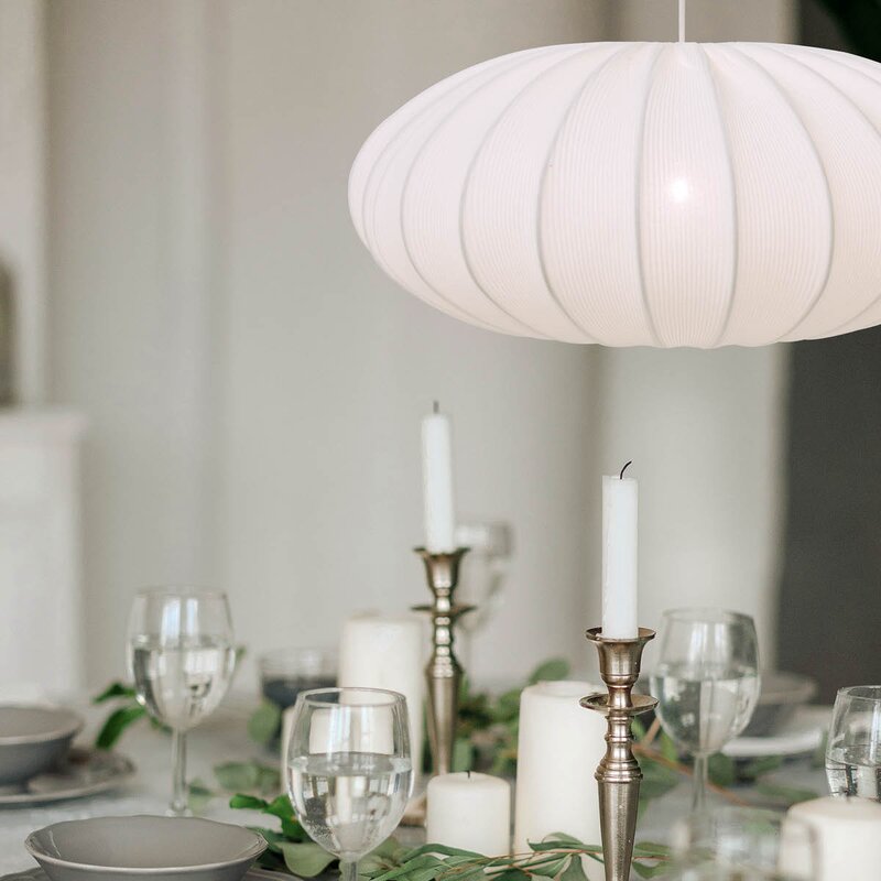 Aneta Lighting Mamsell taklampe 55 cm hvit