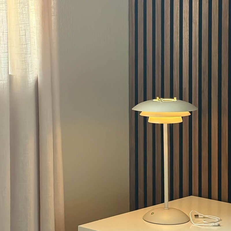 Aneta Lighting Epsilon Recharge portabel bordlampe 37 cm beige
