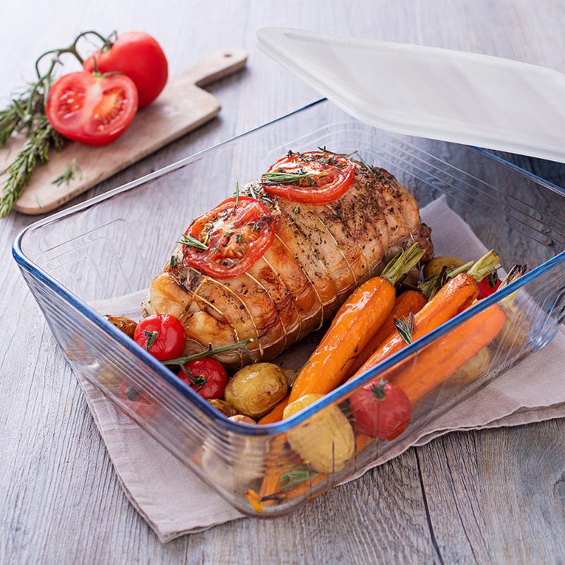 Pyrex Cook & freeze ildfast form m/lokk 1,5L klar