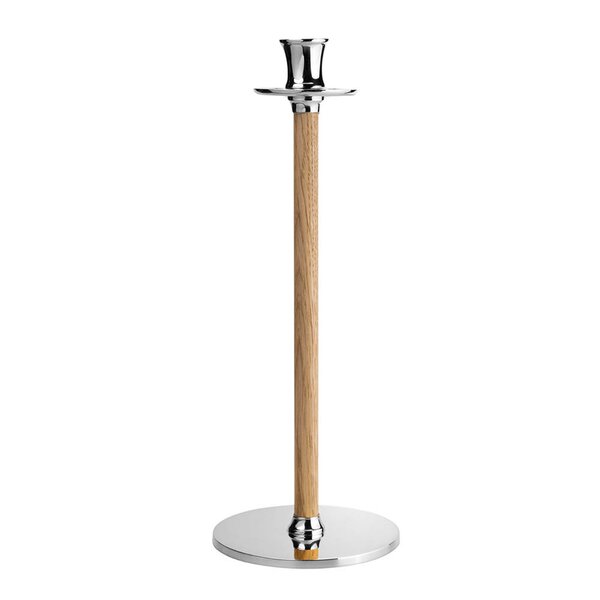 Hilke Alto Basso lysestake L 40 cm forniklet messing/eik