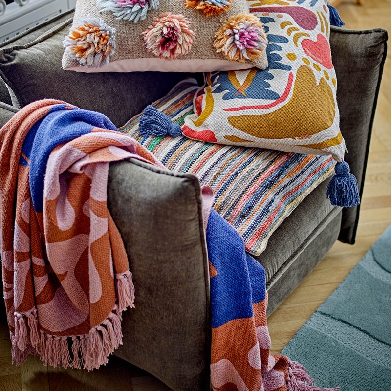 Bloomingville Pledd Atle 160x130 cm brun