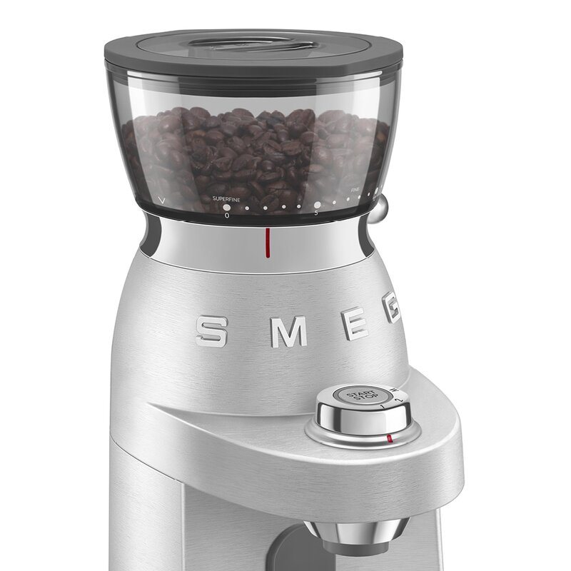 SMEG Kaffekvern CGF02 350 g børstet stål