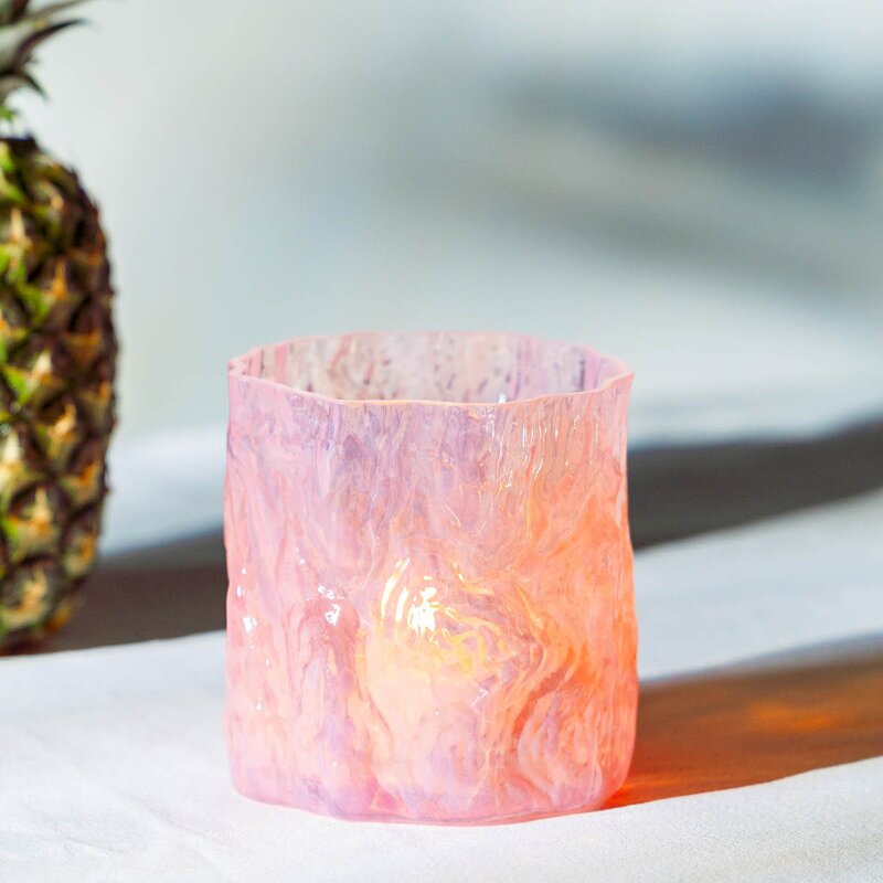 Magnor Bark lyslykt 12 cm rosa