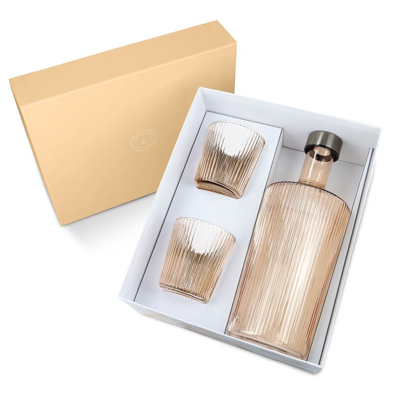 Paveau Ribbed Elegance gaveeske Bells 3 deler beige