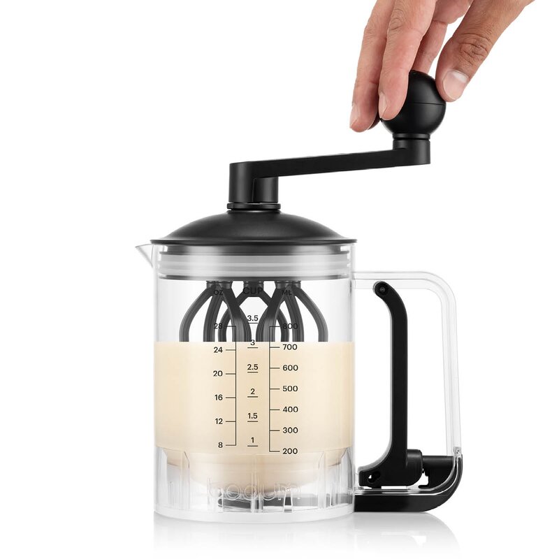 Bodum Bistro manuell pannekakemikser 0,8L svart