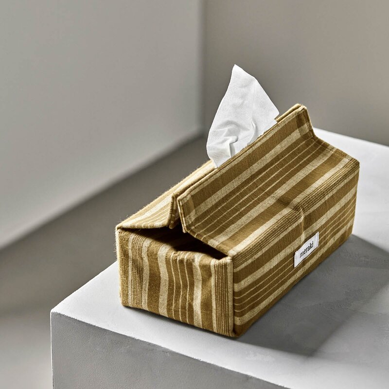 Meraki Lommetørkleholder 24x12,5 cm mørk oliven