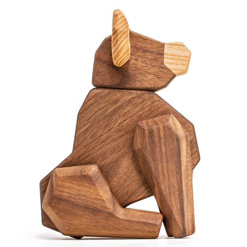 FableWood Tyr trefigur 15 cm valnøtt/ask