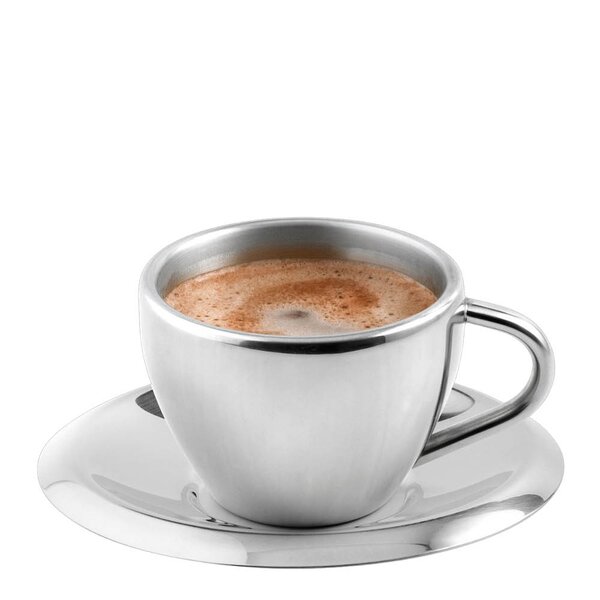 Karl Weis Krus med asjett 22 cl stål