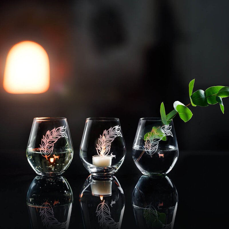 Magnor Goat vannglass/telysholder 42 cl klar