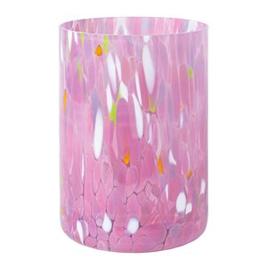 Magnor Swirl lykt/vase 19 cm rosa