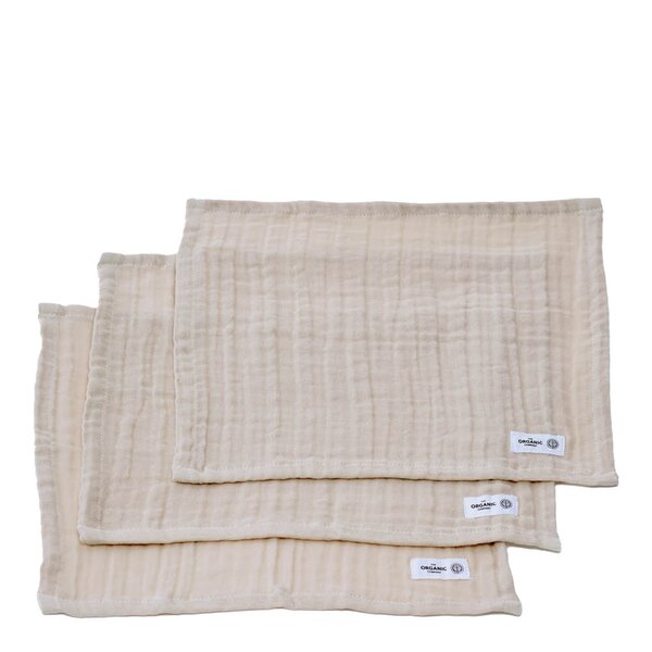 The Organic Company FINE vaskeklut 30x30 cm 3 stk stone