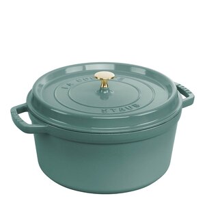 Staub La Cocotte rund gryte 28 cm 6,7L eukalyptus