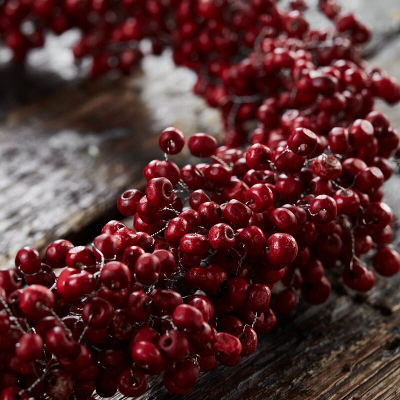 House Doctor Winter krans 33 cm rød