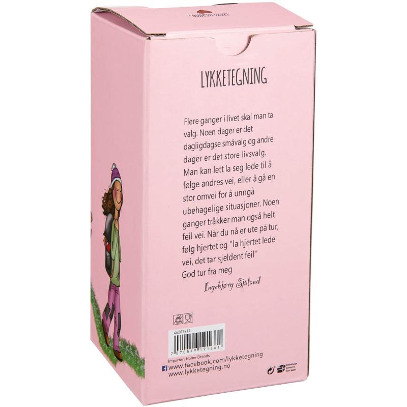 Lykketegning Hjertets vei termokopp 47 cl rosa