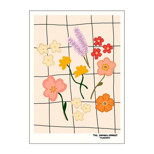 Poster & Frame Engberg Studio poster 50x70 cm farmers market flowers