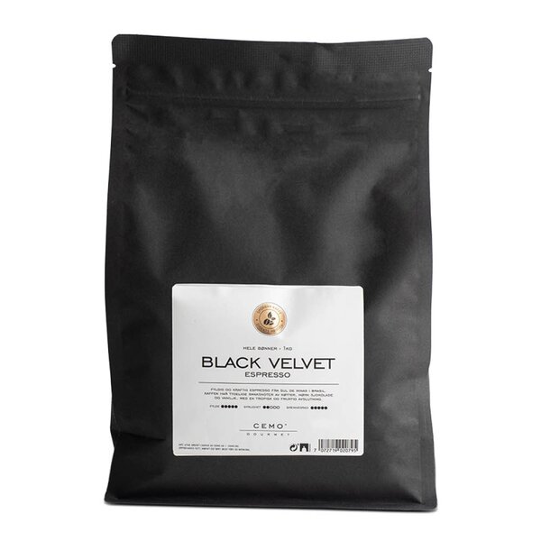 Cemo Black Velvet Espresso hele kaffebønner 1 kg
