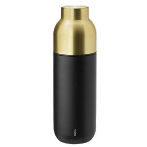 Stelton Collar termoflaske 0,75L svart/brass