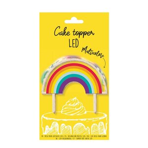 ScrapCooking Love LED-kaketopp regnbue 11x9 cm multi