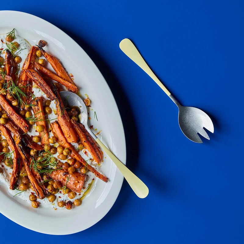 Nicolas Vahé Salatbestikk 20 cm gul