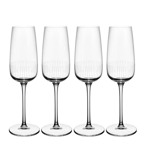 Villeroy & Boch Afina champagneglass 12 cl 4 stk klar