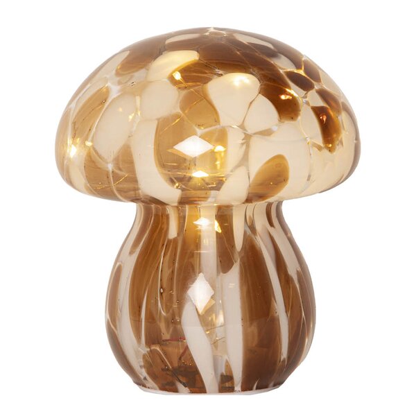 Star Trading Funghi glassdekorasjon 581-35 15 cm brun