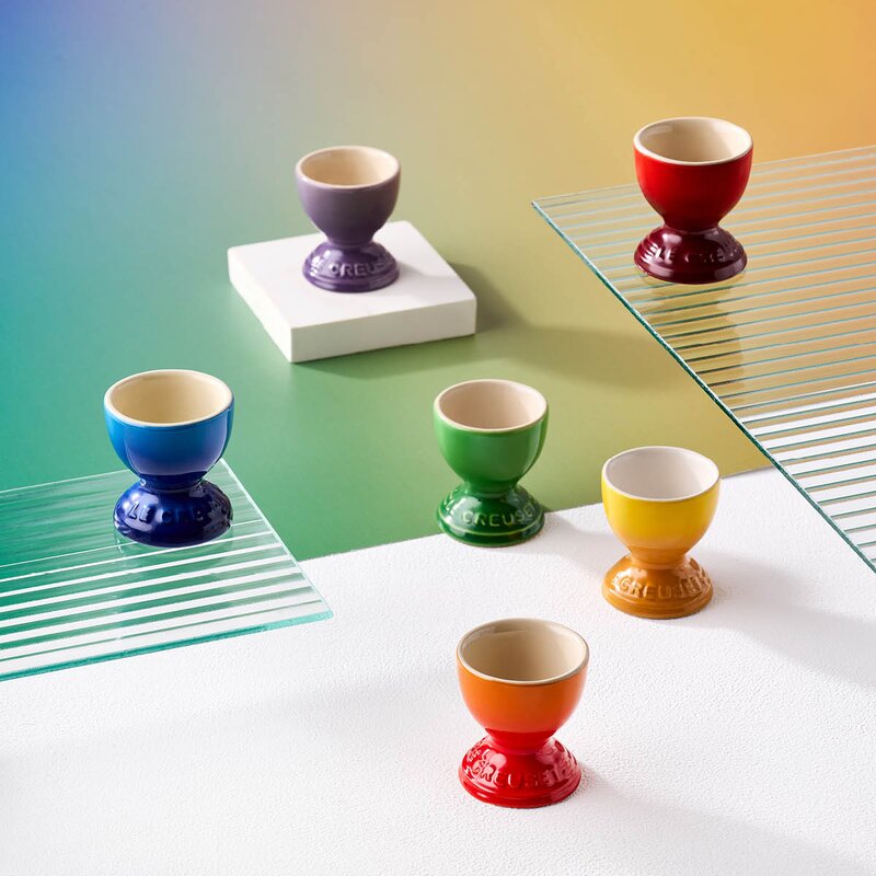 Le Creuset Rainbow eggeglasss 4 cl 6 stk 