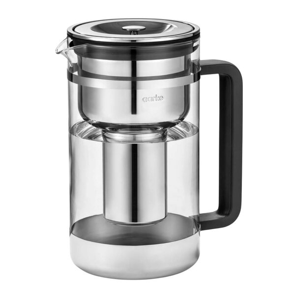 Aarke Purifier vannfilterkanne 1,66L klart glass/stål