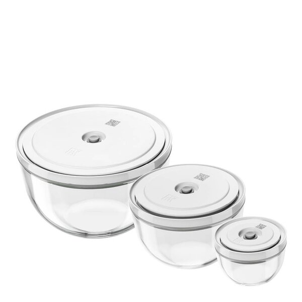 Zwilling Fresh & Save vakuumskålsett 6 deler glass