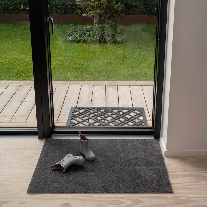 Tica Copenhagen Unicolor gulvmatte 90x60 cm steelgrey