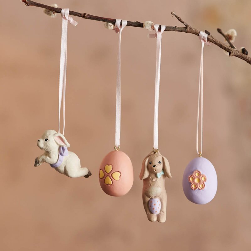 Klarborg Dyrebarn påskepynt 4 stk vår 2023