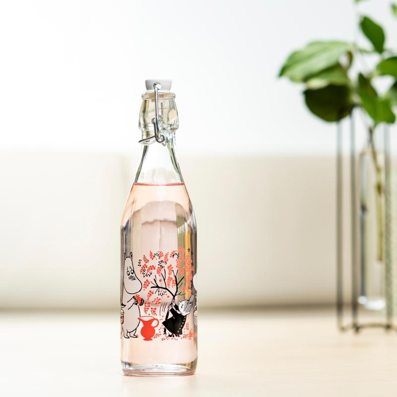 Muurla Mummi glassflaske med patentkork 0,5L bær