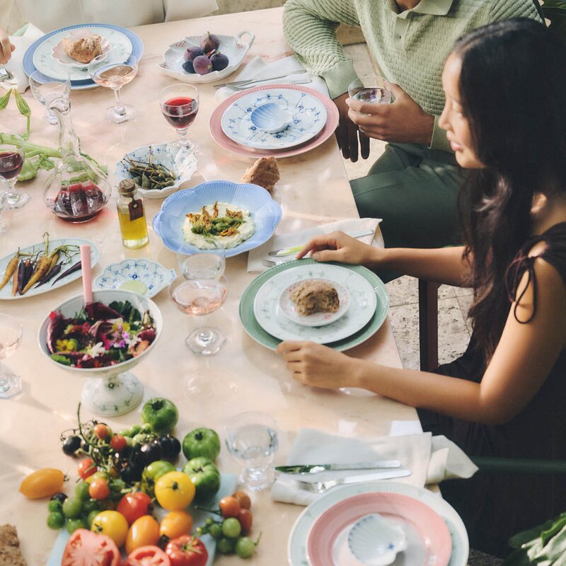 Royal Copenhagen Iris dyp tallerken 25 cm blå