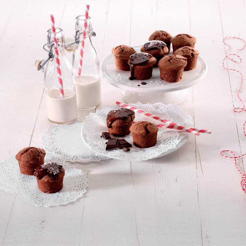 Lékué Silikonform for mini-muffins 11 hull svart