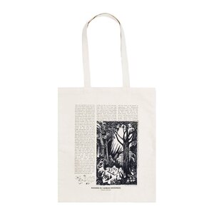 Nordicbuddies Mummi Novels handlenett 38,5x42 cm Kometen naturhvit