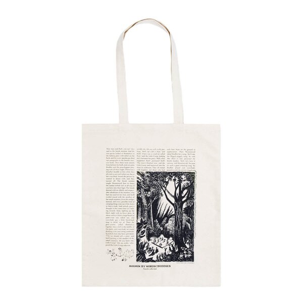 Nordicbuddies Mummi Novels handlenett 38,5x42 cm Kometen naturhvit