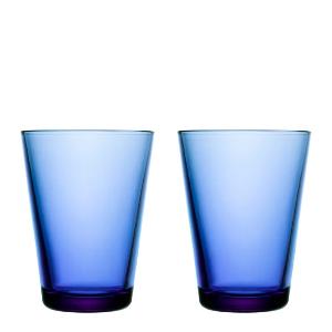 Iittala Kartio glass 40 cl 2 stk ultramarinblå