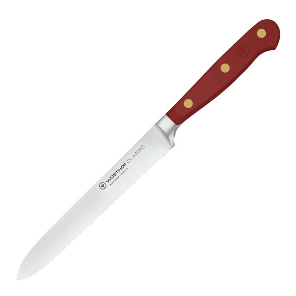 Wüsthof Classic Colour tannet tomat-/pølsekniv 14 cm Tasty Sumac