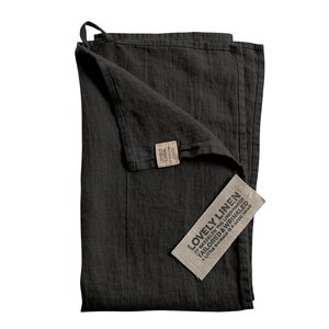 Lovley Linen Lovely kjøkkenhåndkle lin 45x70 cm Dark Grey