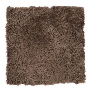 Natures collection A/S Sitteunderlag new zealand kort ull 40x40 cm chocolate