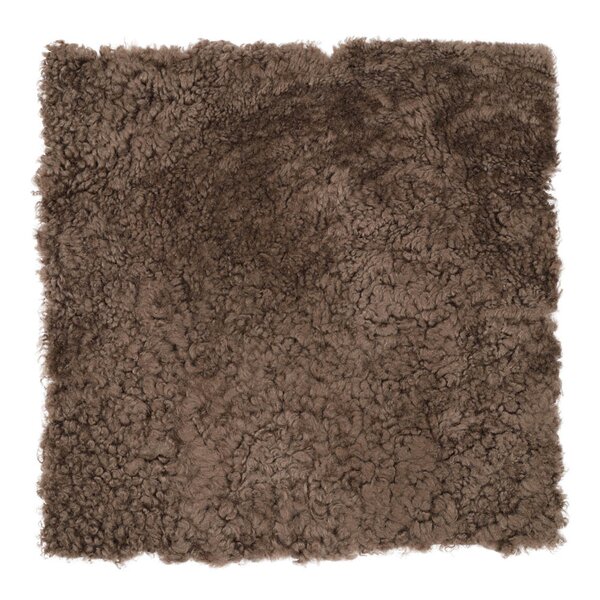 Natures collection A/S Sitteunderlag new zealand kort ull 40x40 cm chocolate
