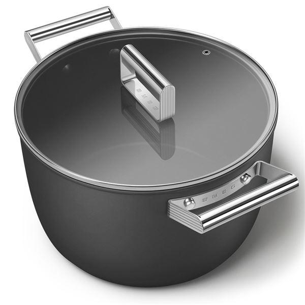 SMEG, kasserolle 26 cm svart