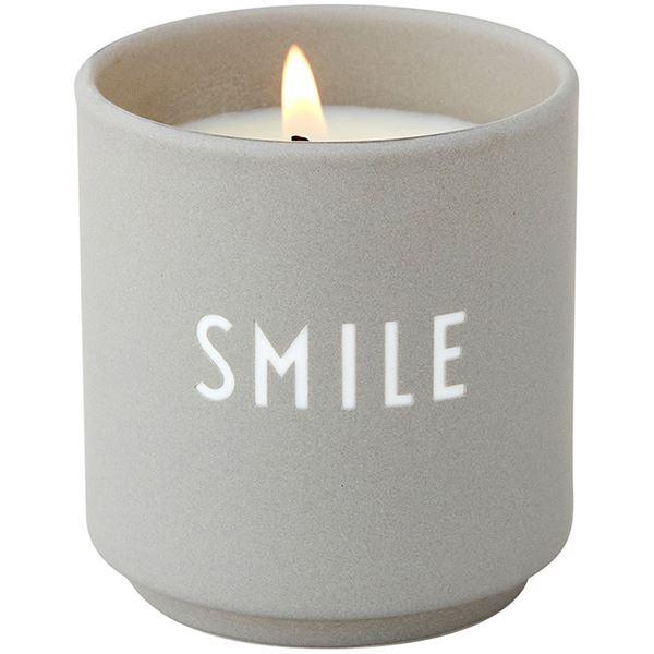 Design Letters Duftlys smile cool gray